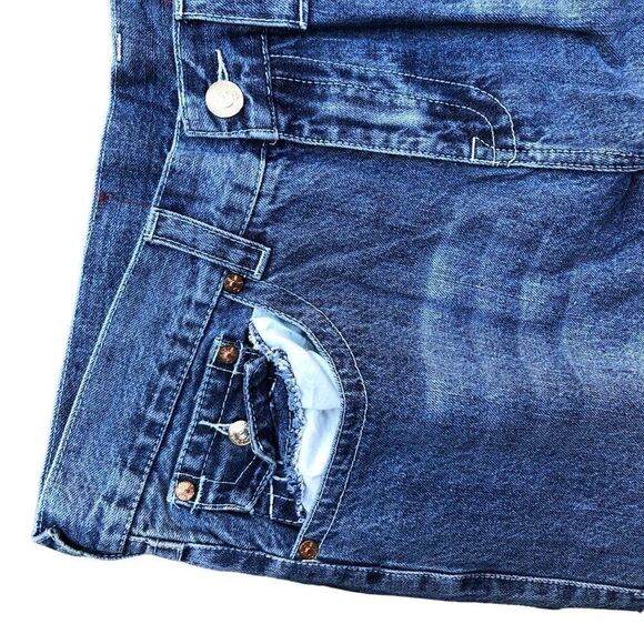 True Religion Jeans Size 42 BILLY BLACKSEED BIG T Blue - Picture 7 of 10